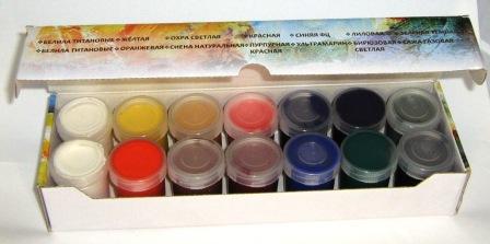 Гуашь Петербургские этюды, набор 14 банок по 40мл