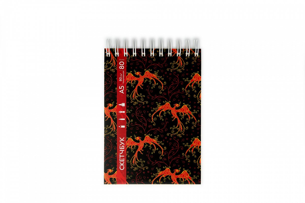 Скетчбук "Изостудия",14х21см,А5, 80л.,80г/м2,твёрд.обл,тонир.бумага